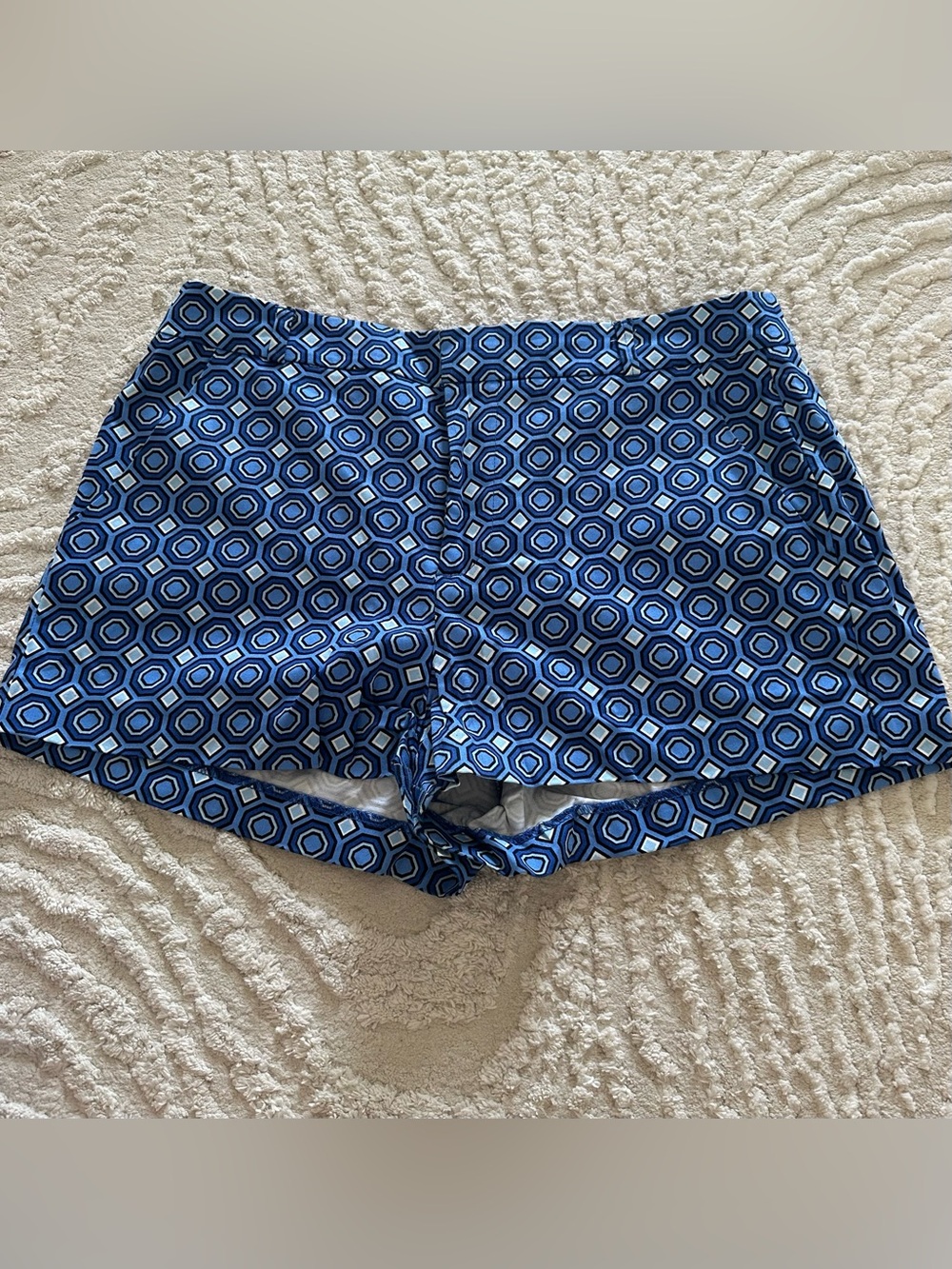 Forever 21 Blue Geometric Print Shorts